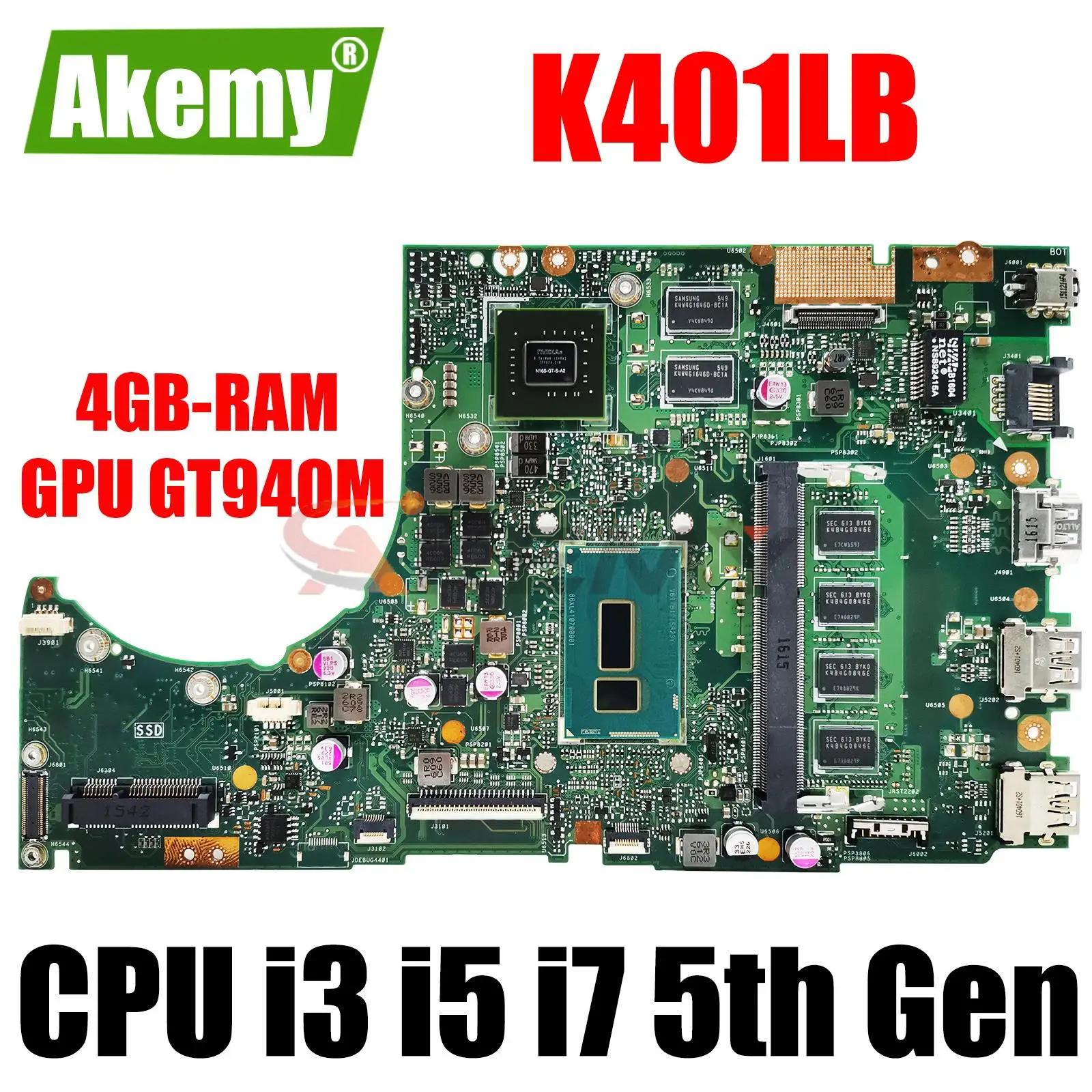 Ʈ κ, CPU i3-5010U i5-5200U i7-5500U, 4GB RAM GPU GT940M DDR3, ASUS K401LX A401L K401L